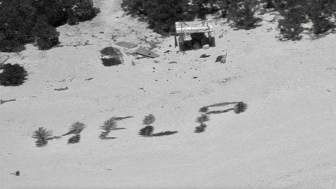 'HELP' sign on remote island leads to rescue of 3 stranded fishermen