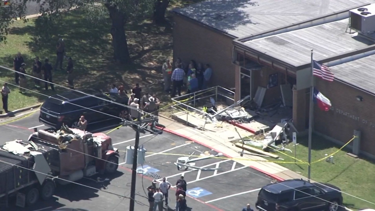 Vehicle crashes into Texas public safety office, several injured