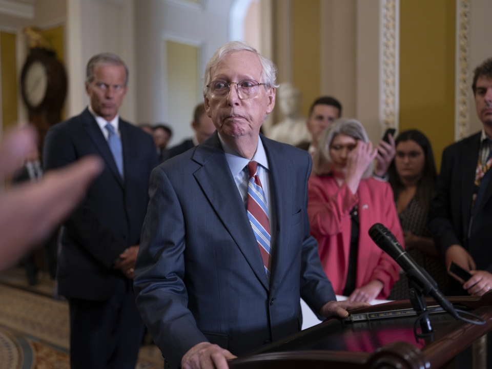 Sen. McConnell not on board with potential Biden impeachment trial