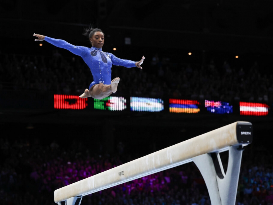 Simone Biles wins 6th all-around title, now most decorated gymnast